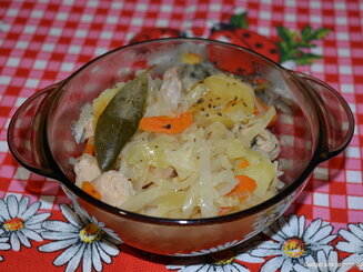 Курица с овощами
