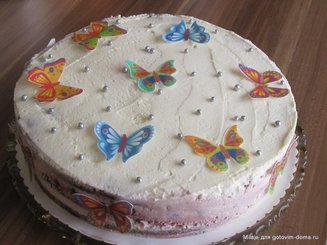 Вишнёвый торт с маскарпоне