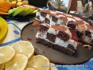 Торт "Шахматная доска"