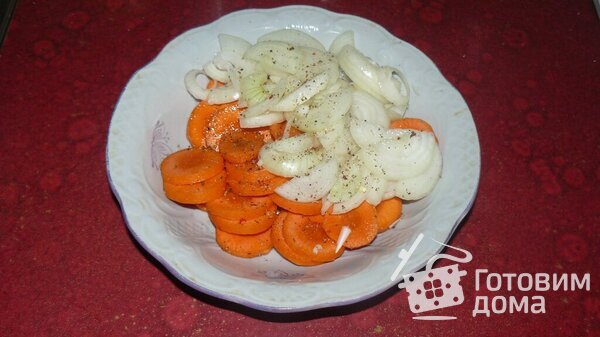 Красная рыба с овощами фото к рецепту 3