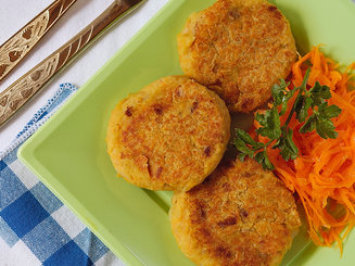 Постные котлеты с овощами и фасолью