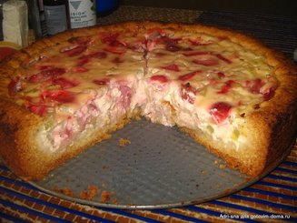 Клубнично-ревенный пирог