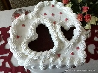 Белковый заварной крем с желирующим сахаром (мой вариант)