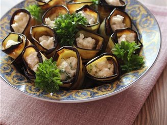 Закуска из цуккини/баклажанов с фетой