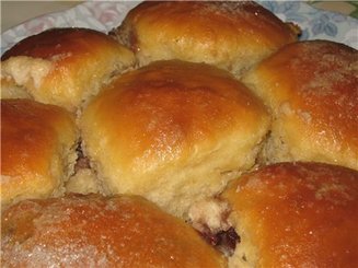 Булочки с наполнителем, запечённые в сливках - Rohrnudeln