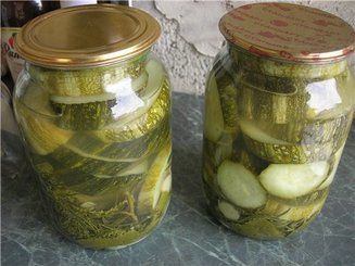 Кабачки маринованные по-болгарски