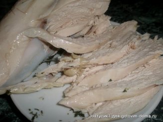 Способ приготовления вкусного отварного куриного филе