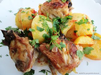 Оджахури из курицы по-грузински