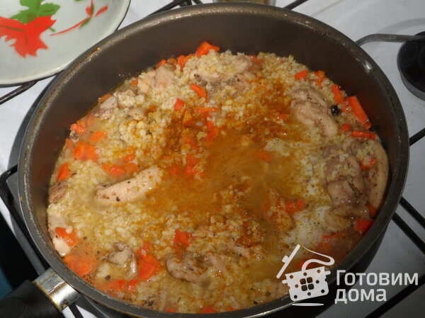 Курочка карри с булгуром и соусом Махеев фото к рецепту 3