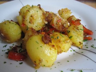 Острая картошка с болгарским перцем