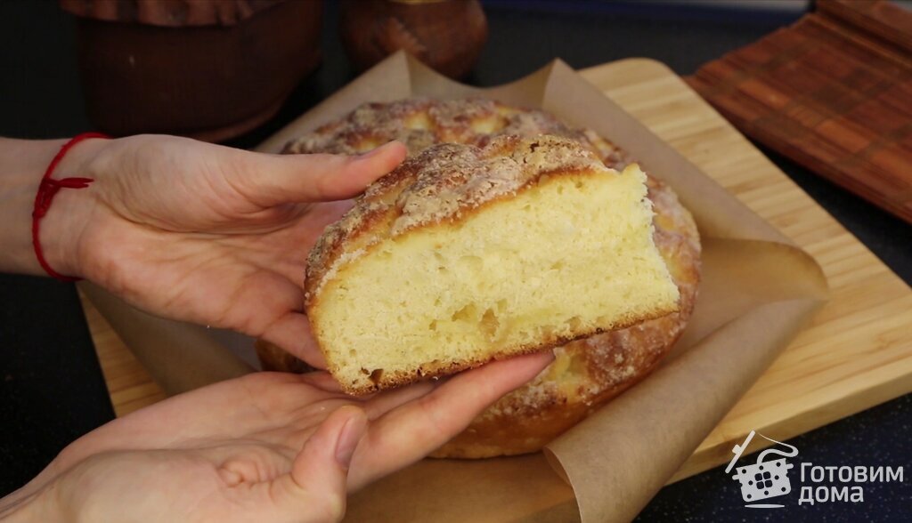 Пирог с сахарной корочкой