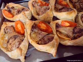 Курица, запечённая в съедобной тарелке
