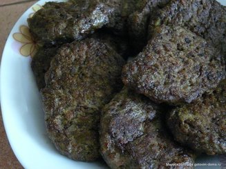 Печёночные котлеты с гречневой мукой