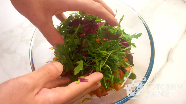 Весенний витаминный салат фото к рецепту 5