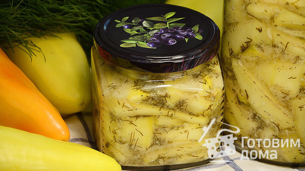 Кабачки с горчицей, чесноком и укропом на зиму фото к рецепту 1