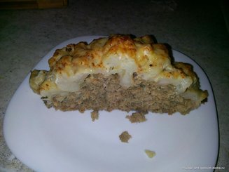 Цветная капуста, запеченная с мясом
