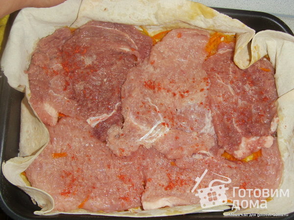 Свинина в лаваше и картошка в фольге фото к рецепту 2