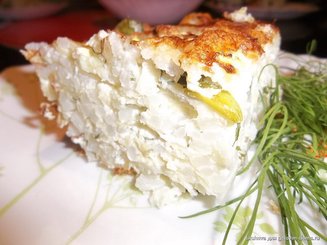 Рисово-кабачковая запеканка