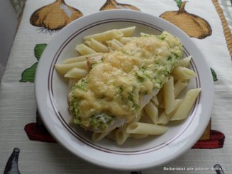 Куриное филе под кабачковой шубой