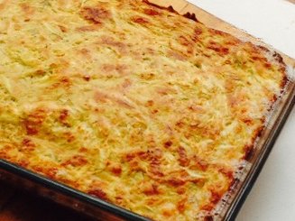 Кабачково-сырные оладьи, запечённые в духовке