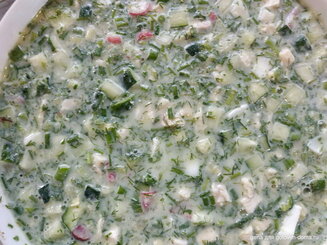 Окрошка мясная