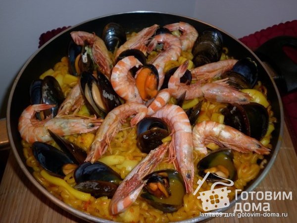 Фидеувада по-Валенсиански (Fideuada Valenciana) фото к рецепту 7