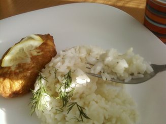 Рис с чесноком и сливочным маслом