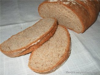 Деревенский ржаной хлеб на дрожжах