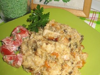 Пшеничная каша с курицей