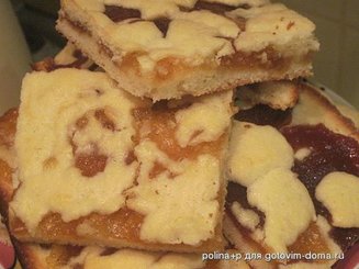 Песочный пирог с вареньем