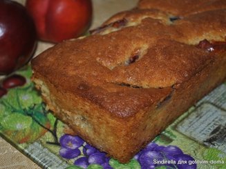 Кекс с карамелизированными нектаринами
