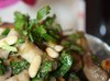 Шампиньоны жареные с кедровыми орешками