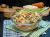 Салат с печенью, морковкой и грибами