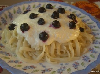 Макаронные изделия с творогом