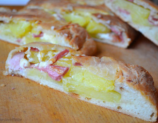 Пирог с картофелем, луком, сыром - Fougasse tartiflette