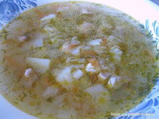 Щи из свежей капусты с курицей