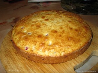 Апельсиновый кекс с клюквой