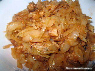Капуста тушеная с мясом