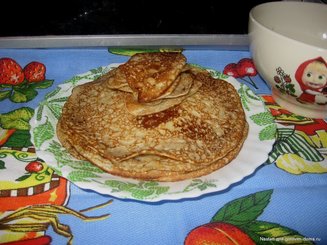 Заварные блины на кефире