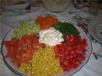 Салат " Фантазия" ( или " Кучки")