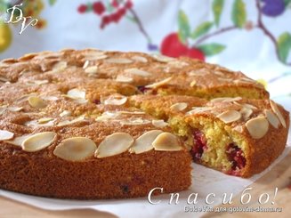 Ореховый пирог с абрикосами