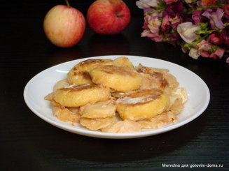 Сырники с яблоками