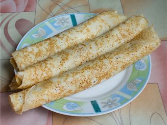 Заварные блины на кефире