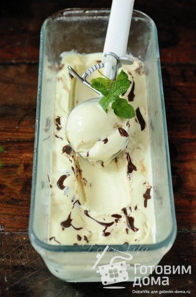Мятное мороженое с шоколадом фото к рецепту 7