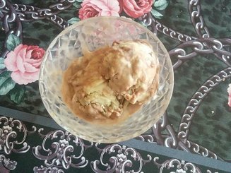 Мятное мороженое с шоколадом
