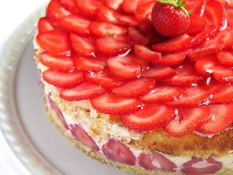 Пирожные с клубникой