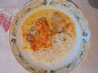 Курочка в сырном соусе