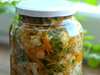 Маринованная цветная капуста по-корейски