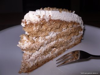 Торт " Медовик"  (жидкое тесто)