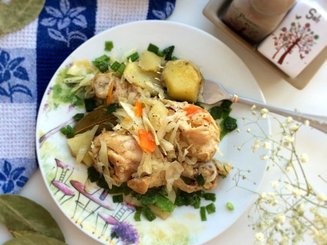 Курица с овощами